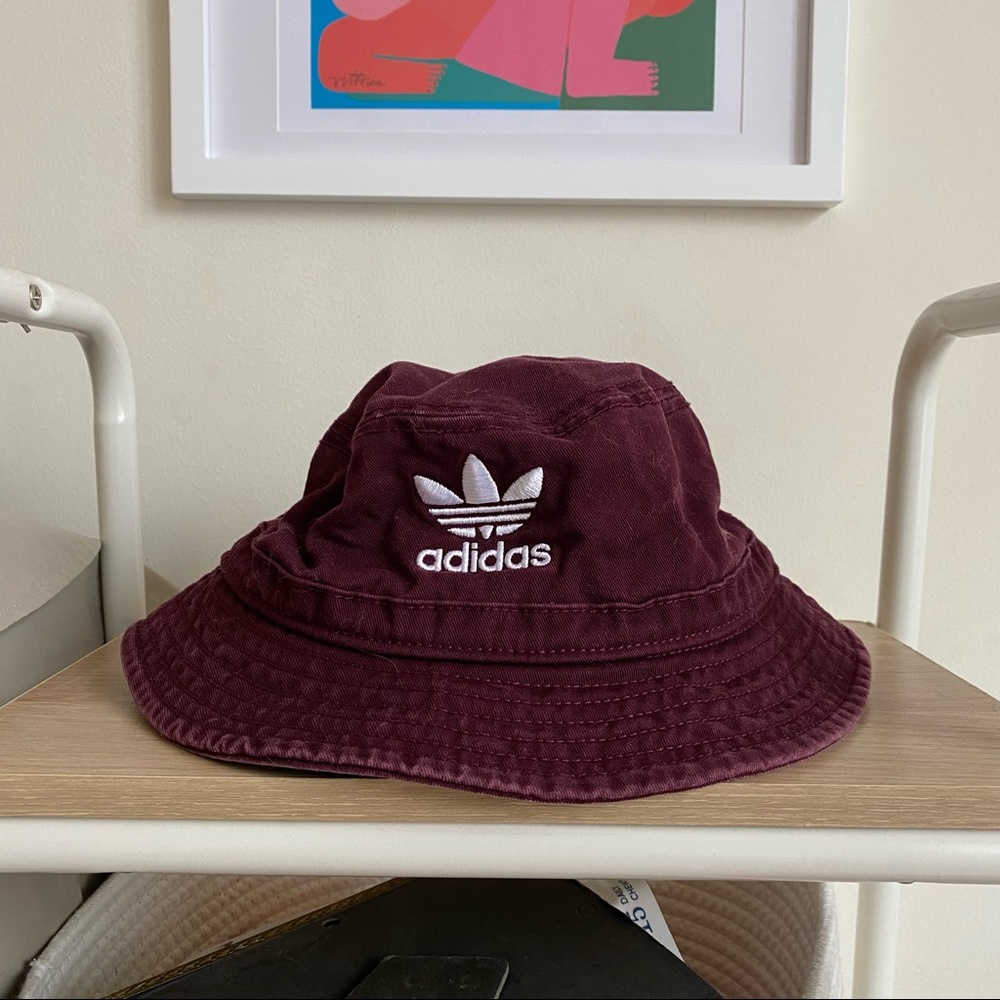 Adidas Maroon Bucket Hat